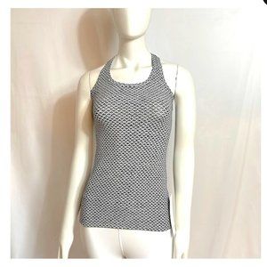 Lululemon Cool Racerback II. Size 6. Black/White pattern